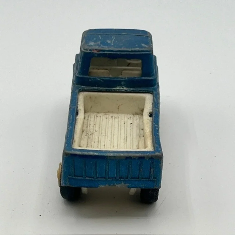 Vintage 1969 Tootsietoy Pick-Up Truck Blue Die-Cast Made in USA Wheels Wagon